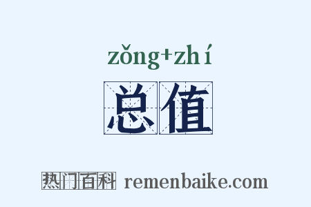总值是什么意思的图片